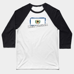 West Virginia flag Baseball T-Shirt